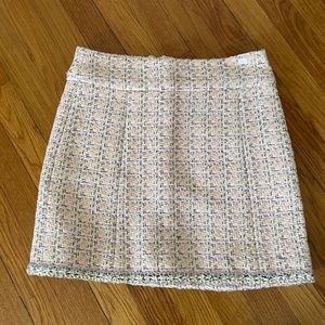 Chanel Pink Tweed Skirt